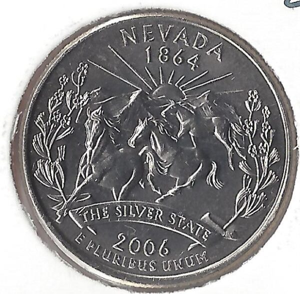 AMERIQUE (U.S.A) 1/4 DOLLAR NEVADA 2006 D SUP