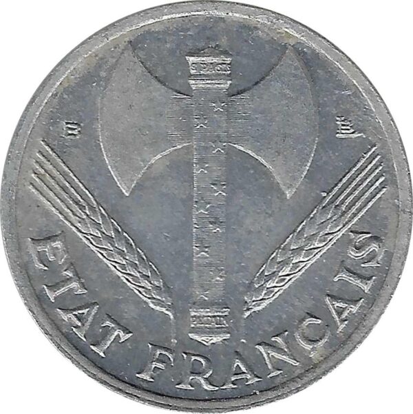FRANCE 50 CENTIMES BAZOR 1944 B TTB+