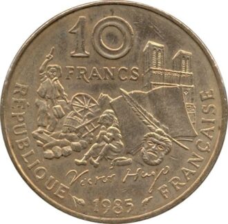 FRANCE 10 FRANCS VICTOR HUGO 1985 TRANCHE A TTB+