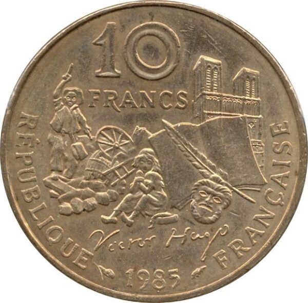 FRANCE 10 FRANCS VICTOR HUGO 1985 TRANCHE A TTB+