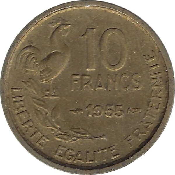 FRANCE 10 FRANCS GUIRAUD 1955 TTB
