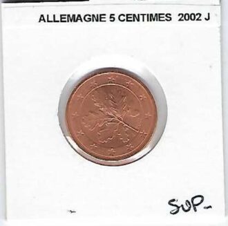 ALLEMAGNE 2002 F 5 CENTIMES SUP-