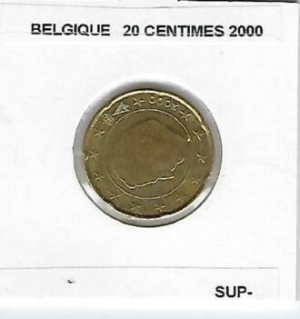 BELGIQUE 2000 20 CENTIMES SUP-