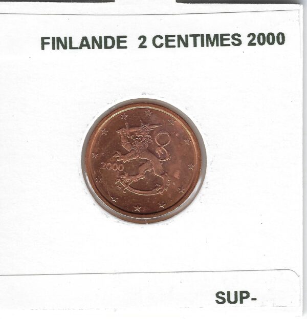 FINLANDE 2000 2 CENTIMES SUP-
