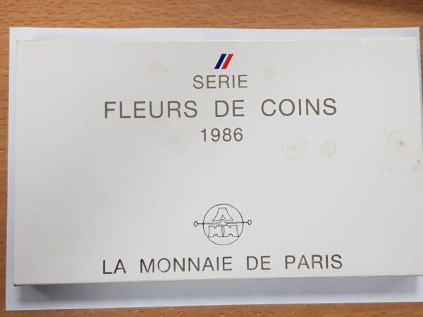 FRANCE 1986 SERIE FDC COFFRET 12 monnaies