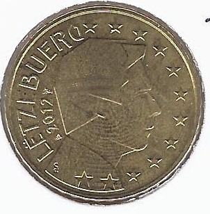 Luxembourg 2012 50 CENTIMES SUP