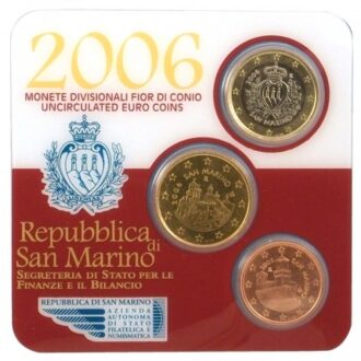 SAINT MARIN 2006 Minikit (3 monnaies)