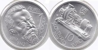 SLOVAQUIE 2009 10 EURO AUREL STODOLA