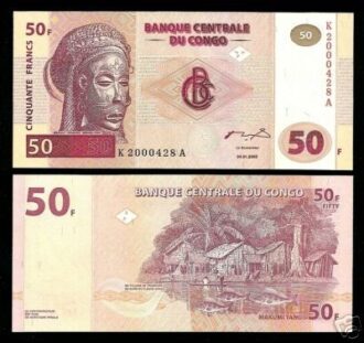CONGO ( BANQUE CENTRALE DU ) 50 FRANCS 04/01/2000 NEUF