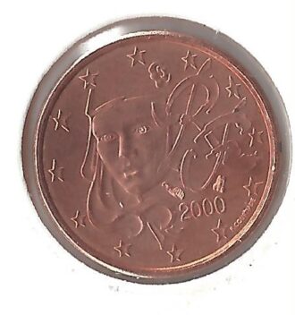 France 2000 1 CENTIME SUP-