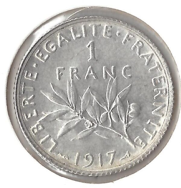 1 FRANC ROTY 1917 SUP/NC