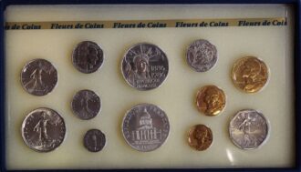 FRANCE SERIE COFFRET FDC 1986 (12 monnaies)