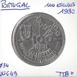 PORTUGAL 100 ESCUDOS 1990 SUP- W 649