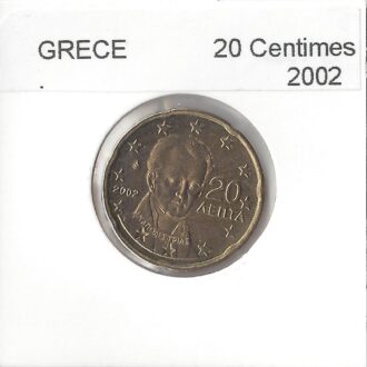GRECE 2002 20 CENTIMES SUP-