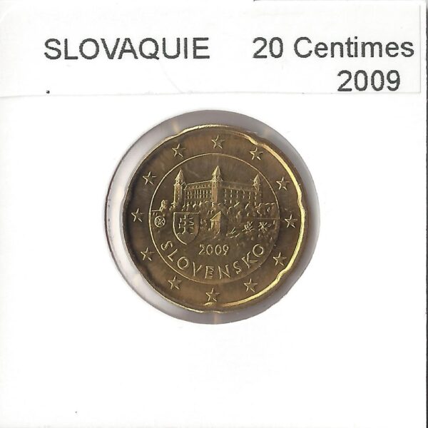SLOVAQUIE 2009 20 CENTIMES SUP