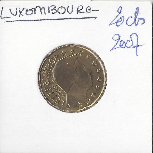 Luxembourg 2007 20 CENTIMES SUP