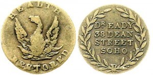 Médaille Grande-Bretagne - DR EADY , 38 DAN STREET , SOHO