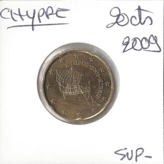 CHYPRE 2009 20 CENTIMES SUP