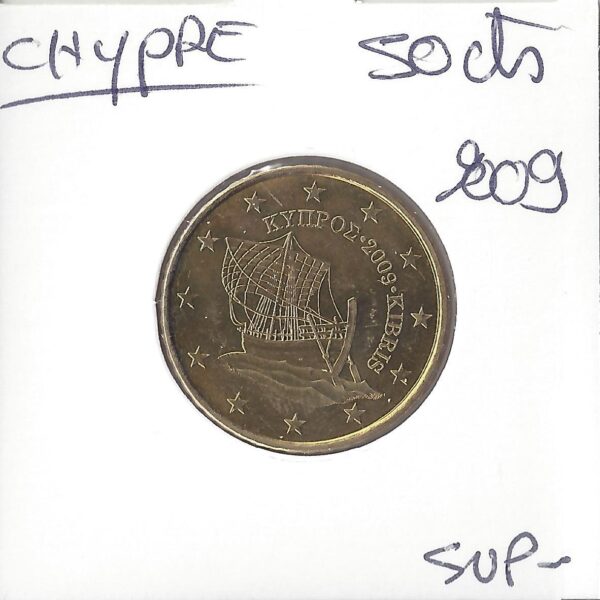 CHYPRE 2009 50 CENTIMES SUP