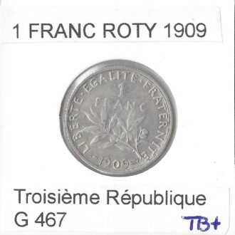 1 FRANC ROTY 1909 TB+