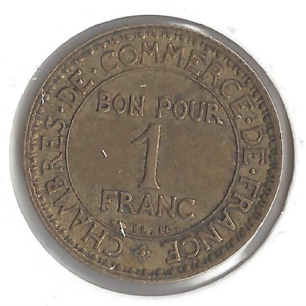 1 FRANC DOMARD 1927 TTB