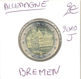 Allemagne 2010 J 2 EURO COMMEMORATIVE BREMEN SUP
