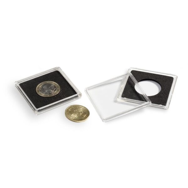 Capsules QUADRUM pour pieces de monnaie de diametre interieur 21 mm 309032