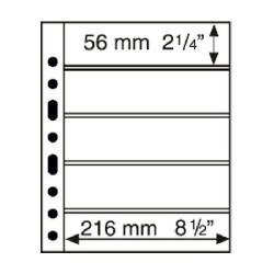 Pochettes plastiques GRANDE avec 5 Bandes horizontales noir 312953