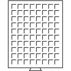 Médaillier 80 compartiments carrés jusqu'à Ø 24 mm, teinte fumée 316663