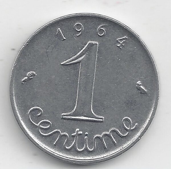 1 CENTIME INOX 1964 TTB+