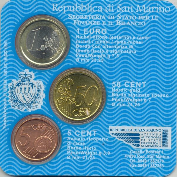 SAINT MARIN 2006 Minikit (3 monnaies)