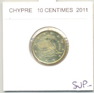 CHYPRE 2011 10 CENTIMES SUP-