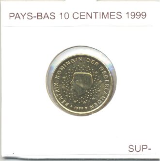 HOLLANDE (PAYS-BAS) 1999 10 CENTIMES SUP