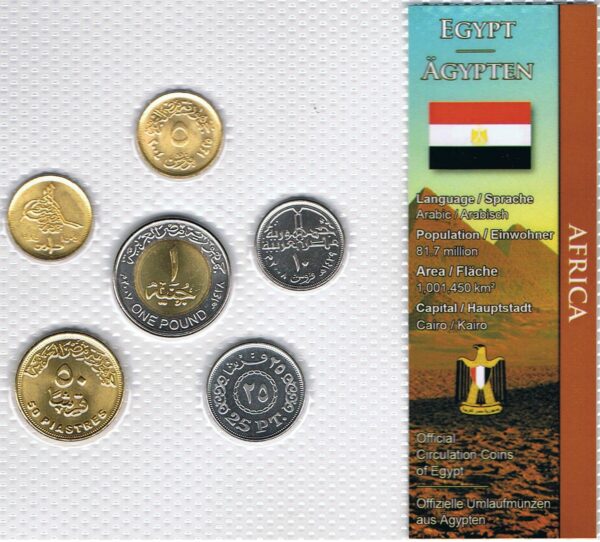EGYPTE SERIE 6 MONNAIES 2005-2007 SUP