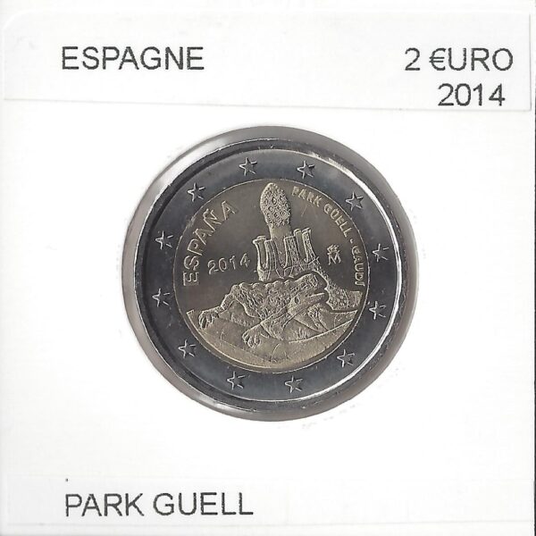 ESPAGNE 2014 2 EURO PARC GUELL GAUDI
