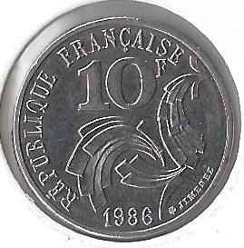 10 FRANCS SCHUMAN 1986 Bretagne touche