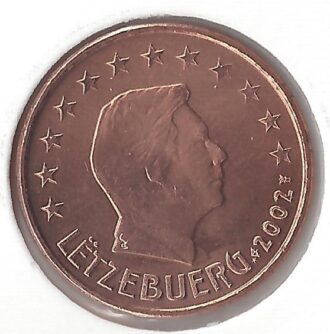 LUXEMBOURG 5 CENTIMES 2002 SUP-