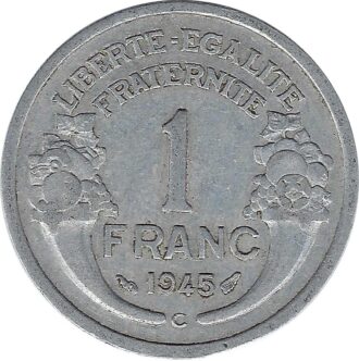FRANCE 1 FRANC MORLON 1945 C TB+