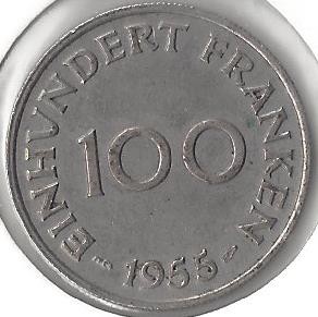 SARRE 100 FRANKEN 1955