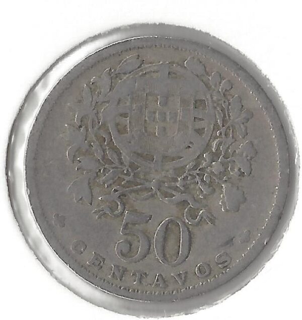 PORTUGAL 50 CENTAVOS 1938 TB