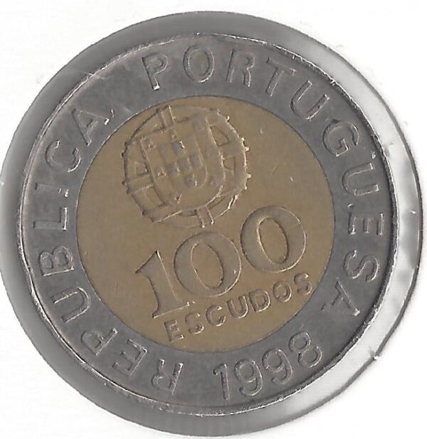PORTUGAL 100 ESCUDOS 1998 TTB