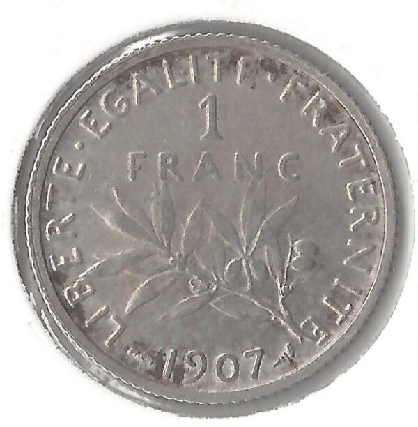 1 FRANC ROTY 1907 TB+
