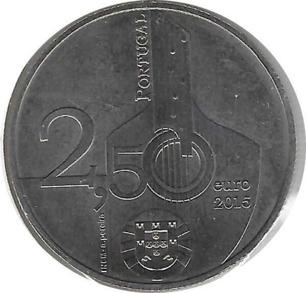PORTUGAL 2015 2.50 EURO FADO SUP