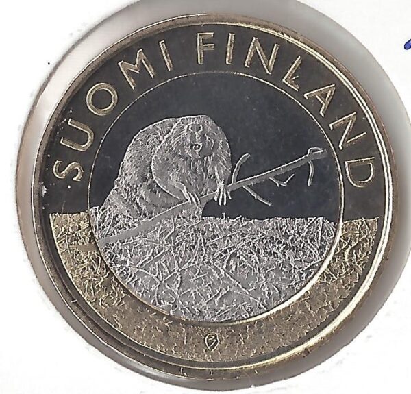 FINLANDE 5 EURO CASTOR 2015 SUP