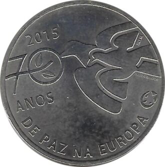 PORTUGAL 2015 2.50 EURO 70 ANS DE LA PAIX EN EUROPE SUP