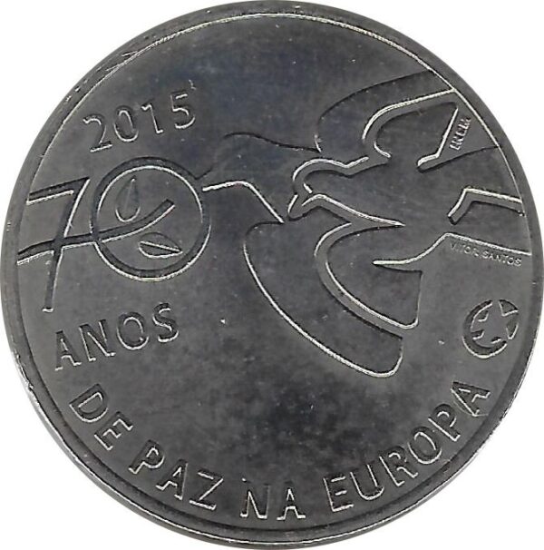 PORTUGAL 2015 2.50 EURO 70 ANS DE LA PAIX EN EUROPE SUP