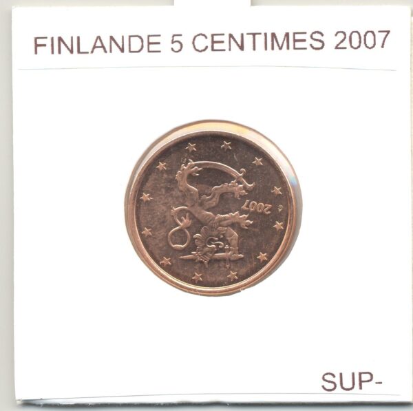 FINLANDE 2007 5 CENTIMES SUP-