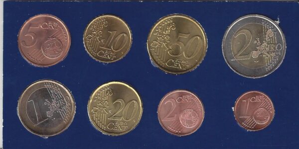 Portugal 2002 serie 8 monnaies SUP