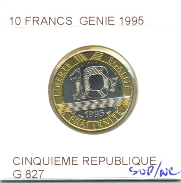 FRANCE 10 FRANCS GENIE 1995 SUP/NC