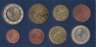 Allemagne 2002 J Série 8 monnaies SUP